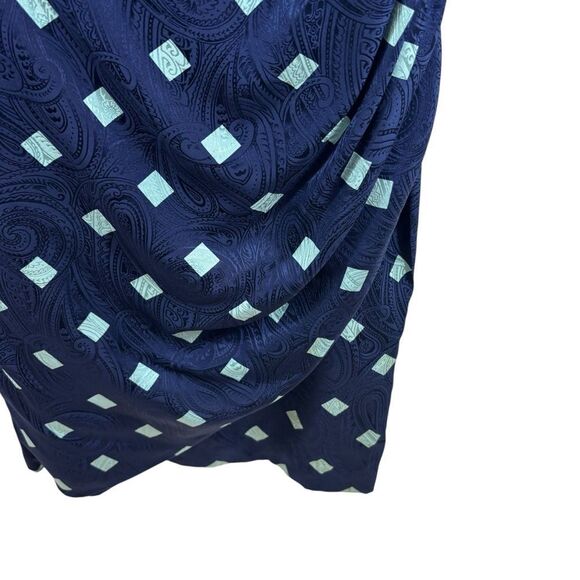 Vintage Richard Warren 100% Silk Textured Midi‎ Dress Short Sleeves Size 8 - Picture 4 of 16